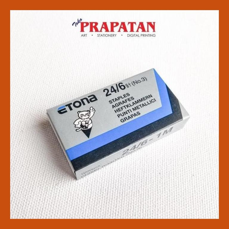 

[ PERALATAN LUKIS / GAMBAR ] ISI STAPLES ETONA NO 3 (24/6) / REFILL STAPLER GOOD QUALITY