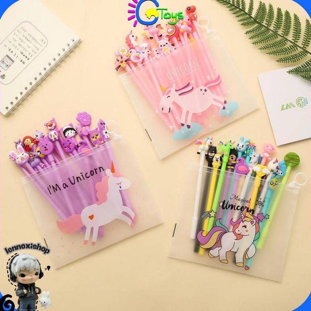 

Cr-A15 Pulpen Gel Karakter Lucu Set Isi 20Pcs Pena Free Zipper Pouch Tempat Pensil Transparan Murah Kilat