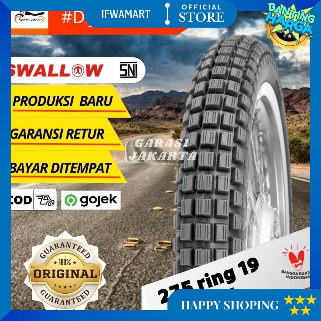 Ban Luar Motor Ring 19 275 Ban Trail Tahu Ring 19 275 Swallow Klx Crf Terlaris