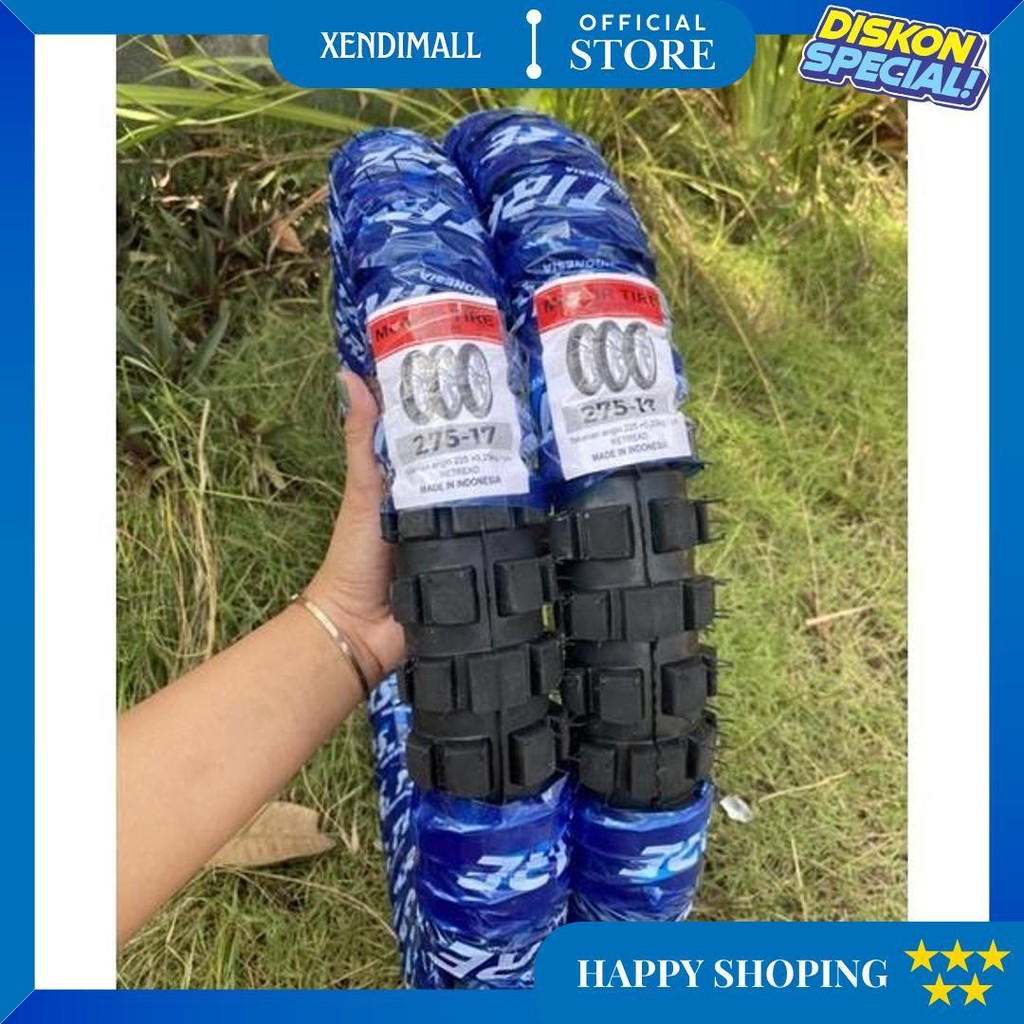 Paket Hemat Ban Cross Tahu Sepasang Ukur 2.50 Dan 275 Ring 17 Promo Puncak
