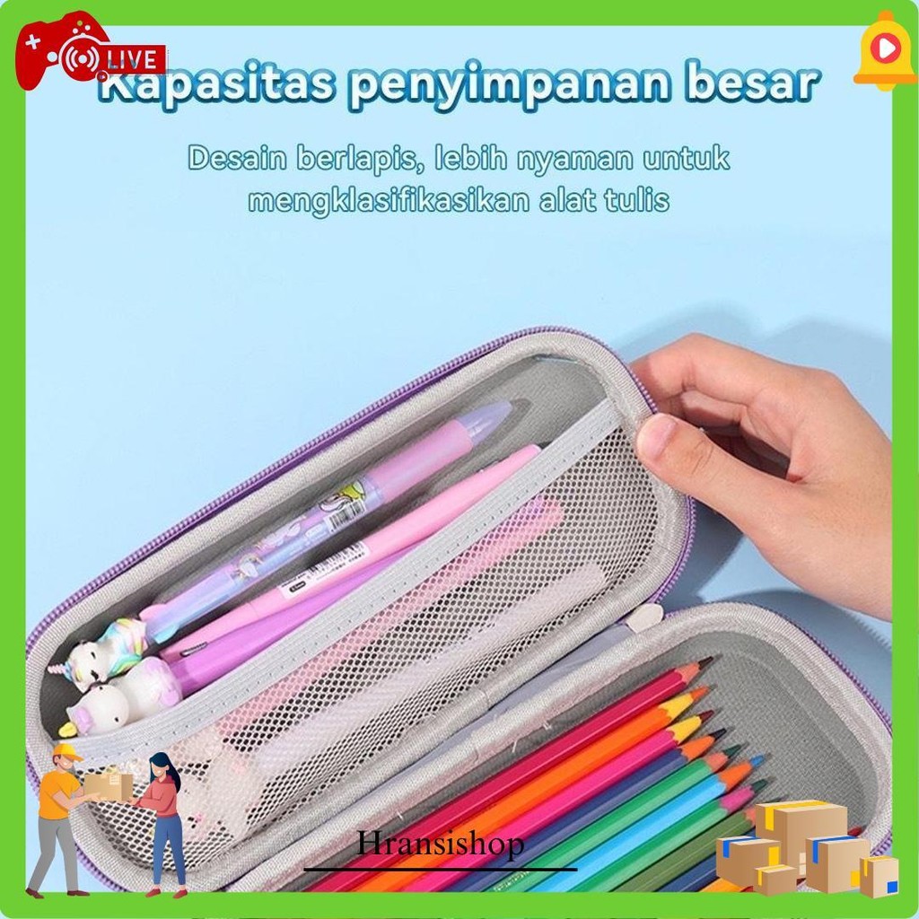 

Tempat Pensil Anak Motif Labubu 3D Kotak Pensil Anak Motif Kartun Bahan Eva / Kotak Pensil Anak Motif Squishy Cod