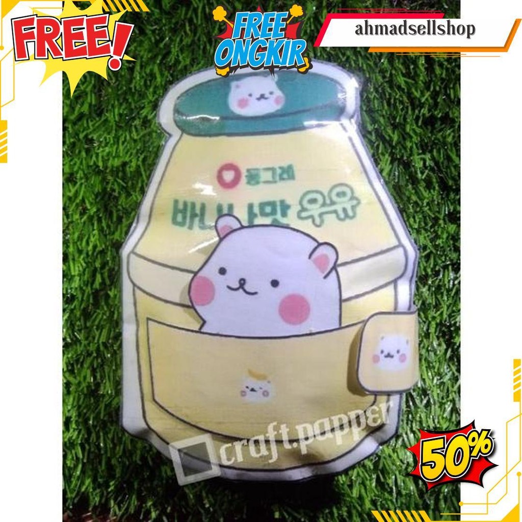 Paper Squishy Book Hamster Banana Milk Big Size | Craft Papper Siap Kirim