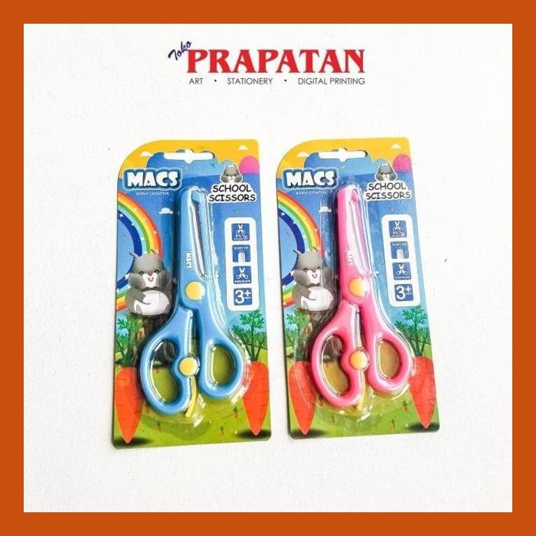 

[ PERALATAN LUKIS / GAMBAR ] MACS SCHOOL SCISSORS / GUNTING SEKOLAH COD