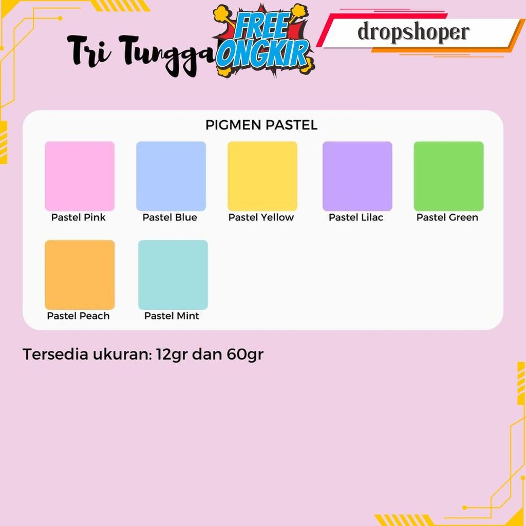 

Pigmen 60Gr Besar Pewarna Cat Tembok Sablon Clay Semen Slime Squishy Basis Air Pigment Pewarna Pigment Color Colour Bundle Slime Waterbased Tie Dye Pigment Drawing Warna Warni Air Cair Cairan Liquid Paint Kerajinan Prakarya Crafting Shopping Arena Malang