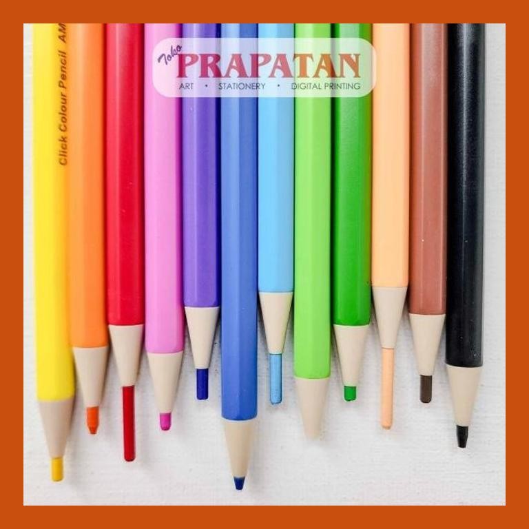 

[ PERALATAN LUKIS / GAMBAR ] PENSIL WARNA MEKANIK M&G CLICK AMPU6973 | CLICK COLOR PENCIL GOOD QUALITY