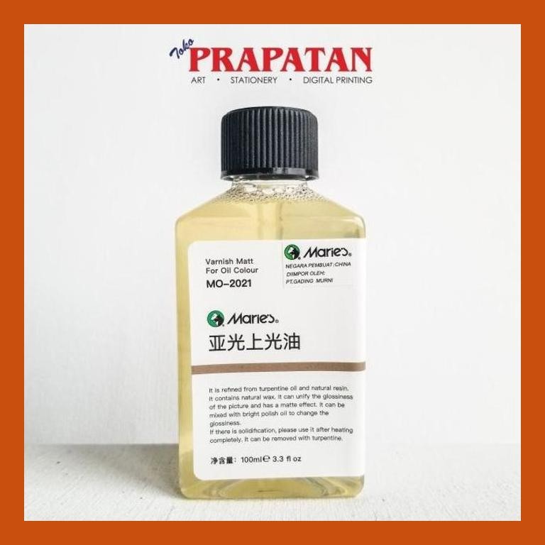 

[ PERALATAN LUKIS / GAMBAR ] MARIES VARNISH MATT 100ML MO-2021 / OIL COLOUR VARNISH PACKING AMAN