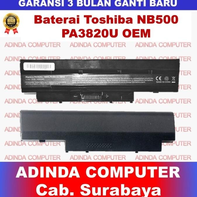 BATERAI TOSHIBA NB500 NB505 NB515 NB520 NB525 NB525D NB550 PA3820U-1BRS PA3821U-1BRS PA3903U-1BRS PA