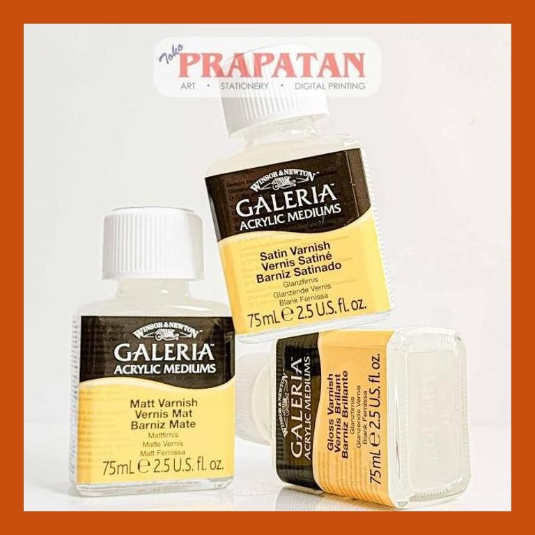 [ PERALATAN LUKIS / GAMBAR ] WINSOR GALERIA ACRYLIC VARNISH 75 ML | VARNISH CAT AKRILIK SIAP KIRIM