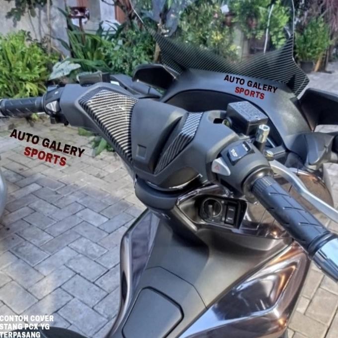 Cover Stang Pcx 160 Lokal 2021 Handle Bar Pcx 160 Lokal 2021 Carbon Original Dan Terpercaya