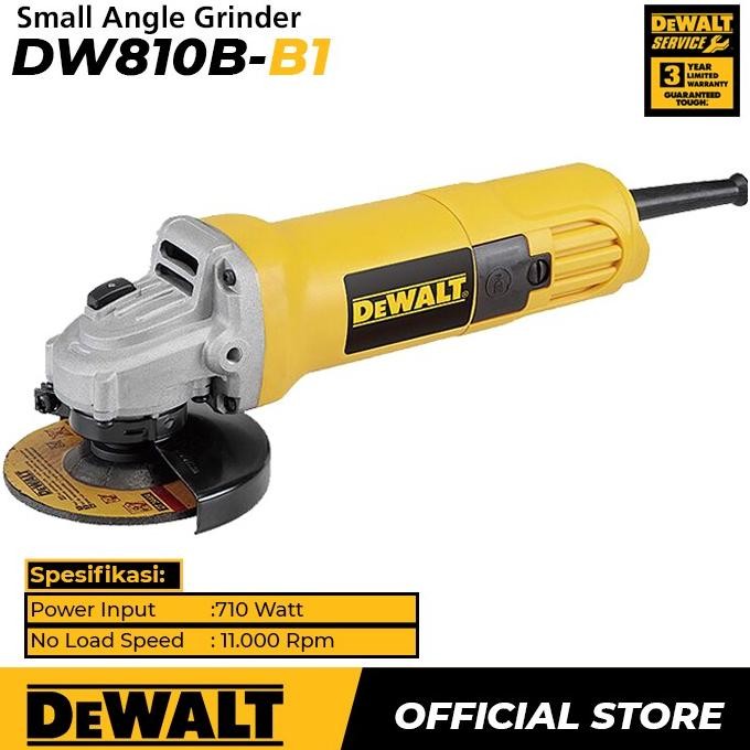 Dewalt Angle Grinder / Gerinda Tangan Listrik 710W 100Mm Dw810B Original Dan Terpercaya