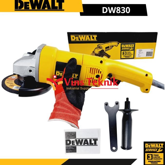 Mesin Gerinda Tangan 5" Dw 830 Medium Angle Grinder Dewalt Dw830 Original Dan Terpercaya