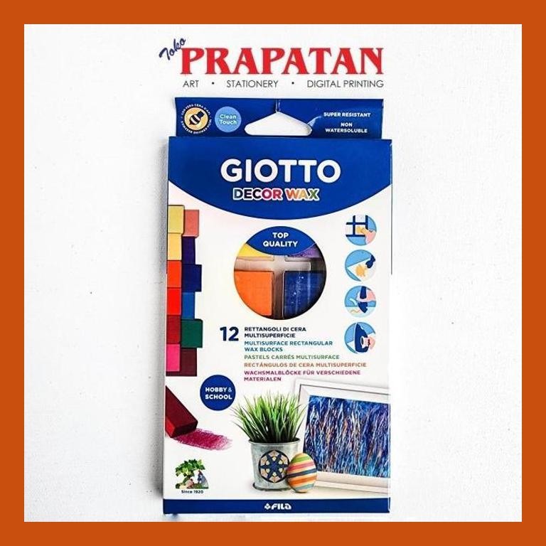 

[ PERALATAN LUKIS / GAMBAR ] GIOTTO RECTANGULAR DECOR WAX CRAYON BLOCK SIAP KIRIM