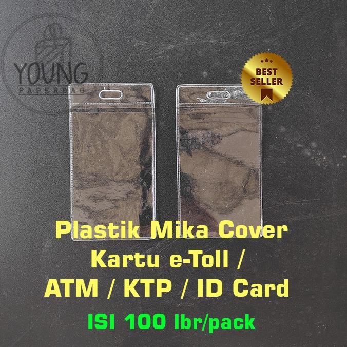 

My56 Plastik eToll Mika / Cover Bening Kartu eToll / ATM / KTP / ID CARD 6x11 (1 PACK ISI 100) Terlaris