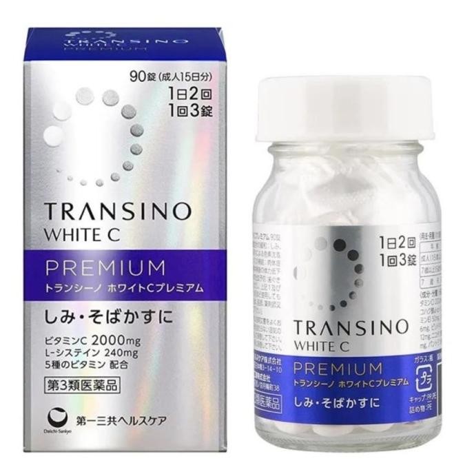 TERBARU - Transino White C Premium Tablet Obat Fleks Melasma Spots Jepang