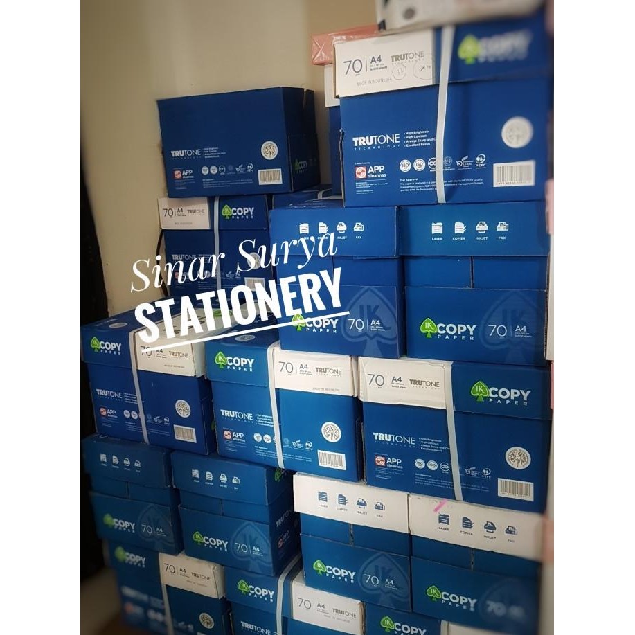 

KERTAS HVS A4 70 gram IK COPY PAPER / RIM (HARGA PROMO!!!)