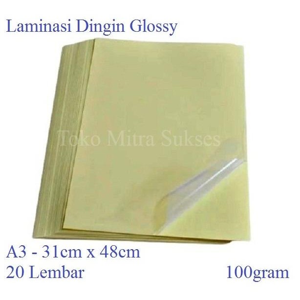 

Laminasi Dingin Glossy A3+