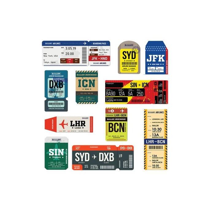 

BALLER INDONESIA STICKERS SET BOARDING PASS (STICKER KOPER)