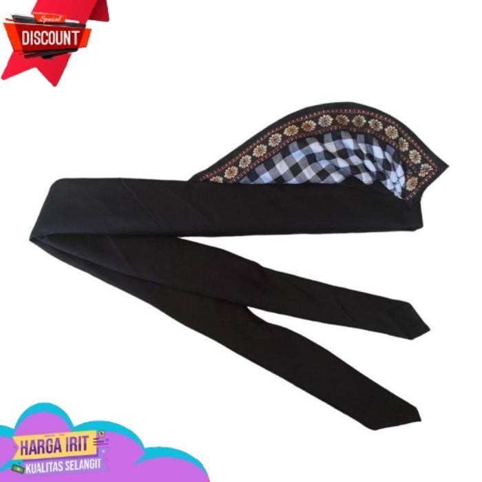 Terbaik UDENG Bali Putih Dan Batik Katun Putih Hitam