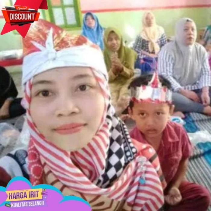 Trending Udeng bando ikat kepala blangkon merah putih karnaval prada bali bandana headband slayer al