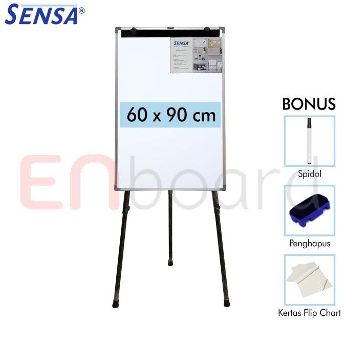 

Flip Chart / Flipchart / Papan Presentasi Non Magnet Sensa 60 x 90 cm