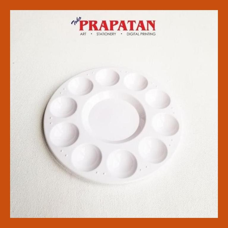 

[ PERALATAN LUKIS / GAMBAR ] PALET LUKIS PLASTIK V-TEC PL18 / PLASTIC PALETTE SIAP KIRIM