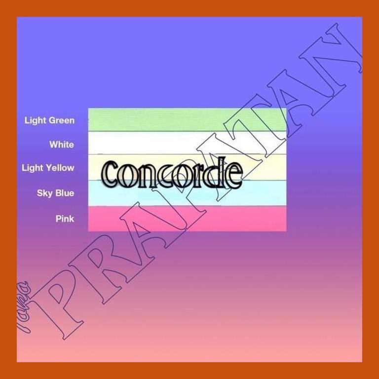 

[ PERALATAN LUKIS / GAMBAR ] KERTAS CONCORDE BRIEF CARD 160 GRM A4 (ISI 10 LEMBAR) PACKING AMAN