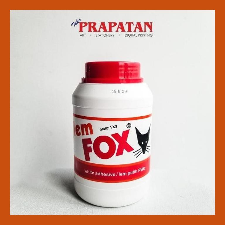 

[ PERALATAN LUKIS / GAMBAR ] LEM FOX 1 KG / LEM PUTIH PVAC PACKING AMAN
