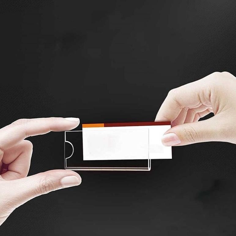 

gd-8 10pcs Nametag Insert Paper Name Tag Manual Akrilik Bahan Papan Nama Dada Peniti Papan Nama Pin Sale