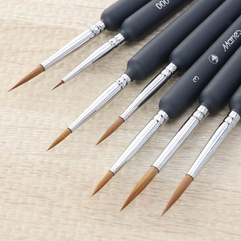 

fx-23 11pcs Paint Brush Set Kuas Lukis Liner Kuas Lukis Cat Air Set Tip Nylon Bulat Satuan Viral