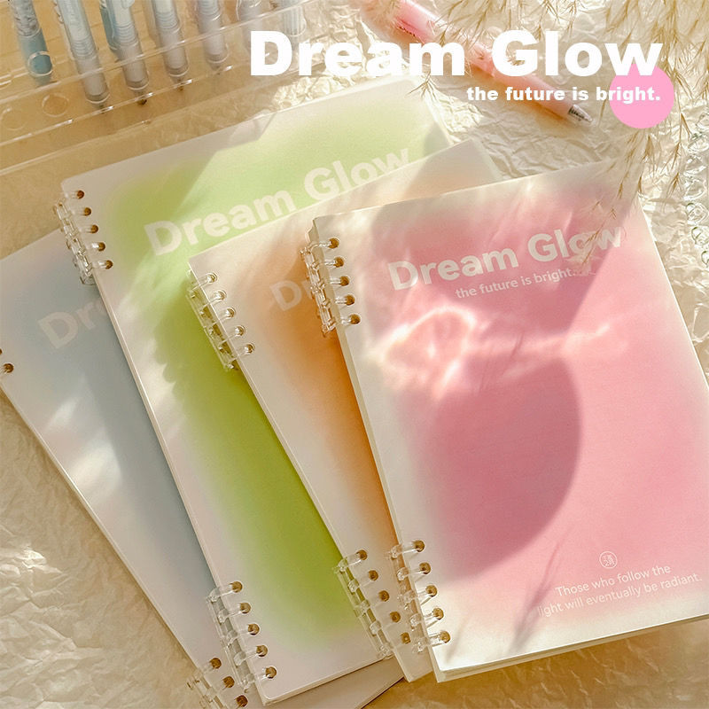 

Buku Catatan Loose-leaf Ekstra Tebal Buku Catatan yang Dapat Dilepas untuk Siswa Sekolah Menengah dan Atas Warna Gradient