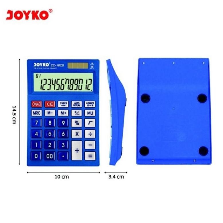 

uy-23 Kalkulator JOYKO CC 12CO - Calculator Check & Correct (Bisa Cek Ulang) CC12 CO Hemat