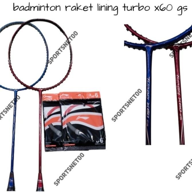 TERBARU - Raket Badminton Lining / Li - ning turbo / X60/X70/G5 ORIGINAL