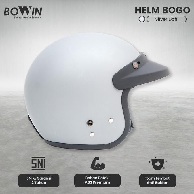HOT PROMO Bowin Helm SNI Premium Carbon Fiber (Helm Half Face Bogo / Helm Retro)