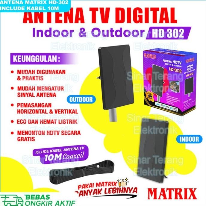 ANTENA TV DIGITAL MATRIX HD 302