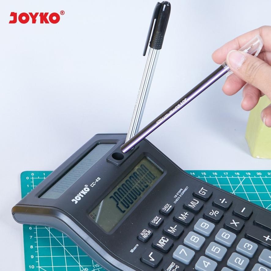 

er-90 Kalkulator JOYKO CC 49 - Calculator 2 Display Layar Check Correct CC49 12 Digit Terlaris