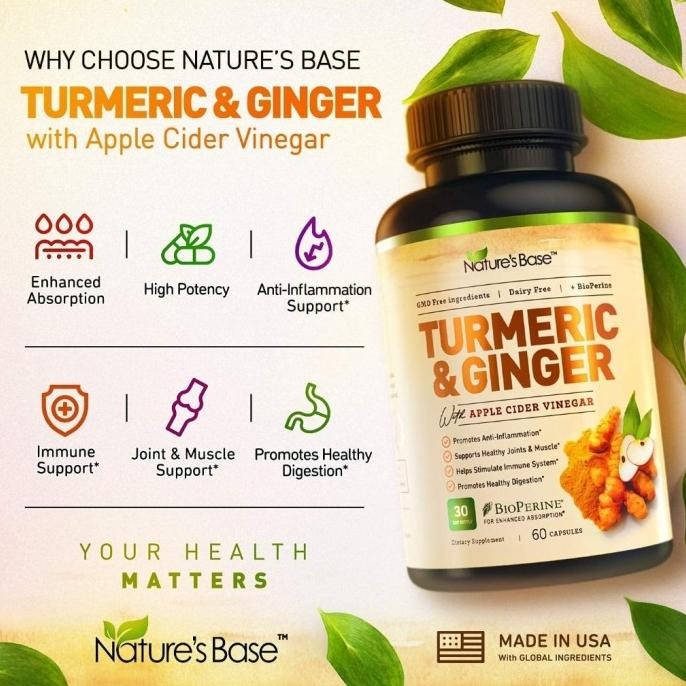 

Natures Base Turmeric Ginger & Apple Cider Vinegar For Joint & Weight -_inna l