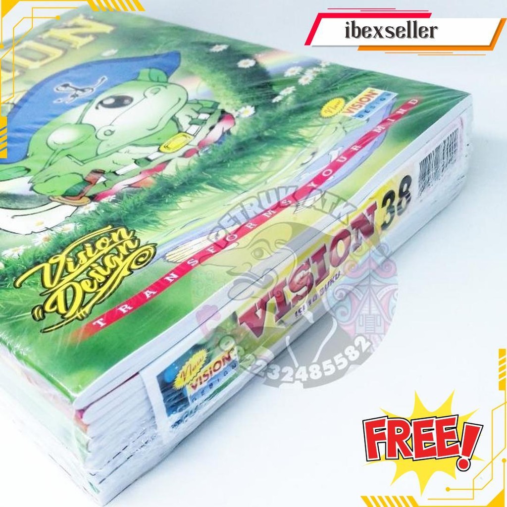 

[Pak] Buku Tulis Vision Isi 38 Lembar (10 Pcs) Bisa Cod