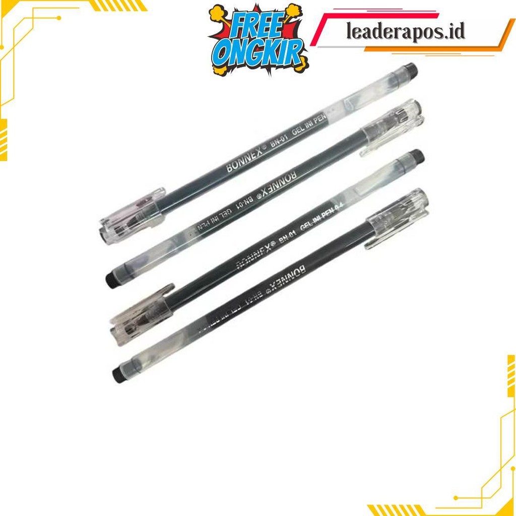 

[1 Pack] Promo Pulpen Gel Bonnex Zuixua New Jell Linko Isi 12Pcs-Pulpen Gel New Jell 0.4Mm Cod