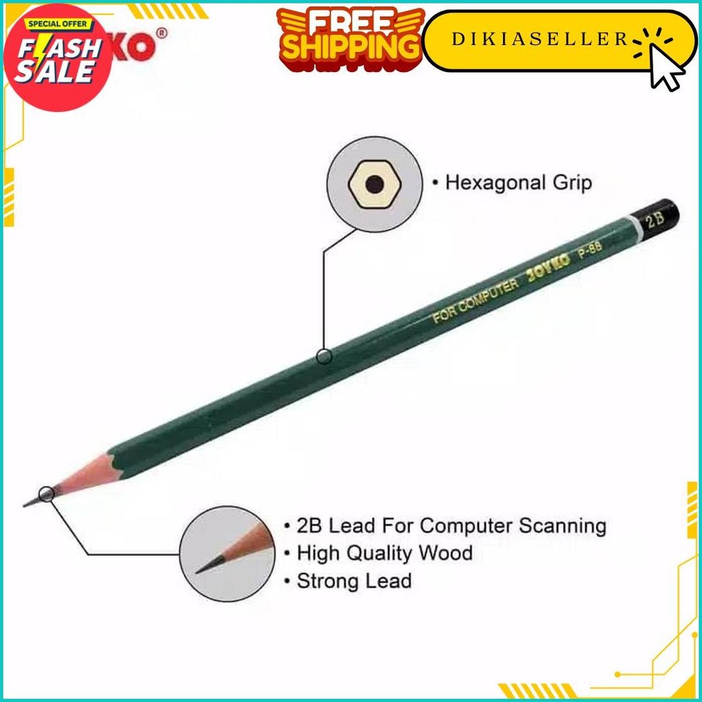 

Pensil 2B Joyko P-88 (1 Lusin) Original Produk