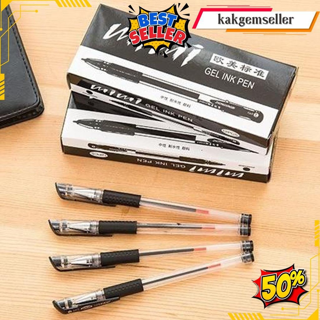 

Hl0705 Pena Isi 100 Pcs Gel Mimi 0.5Mm Pulpen Internasional Balpoin Cod