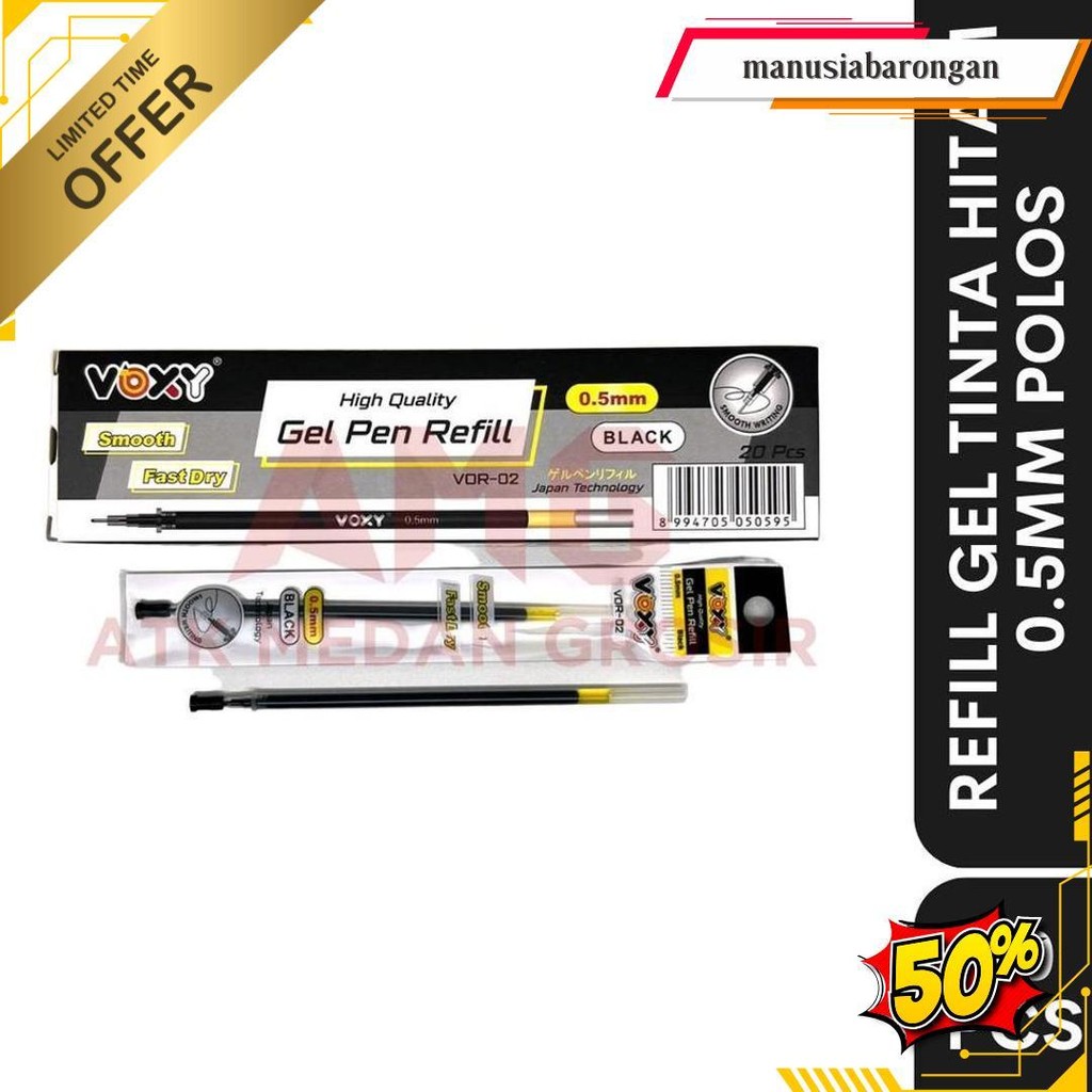 

Refill Pulpen Gel 20 Pcs Hitam Kualitas Baik Siap Kirim
