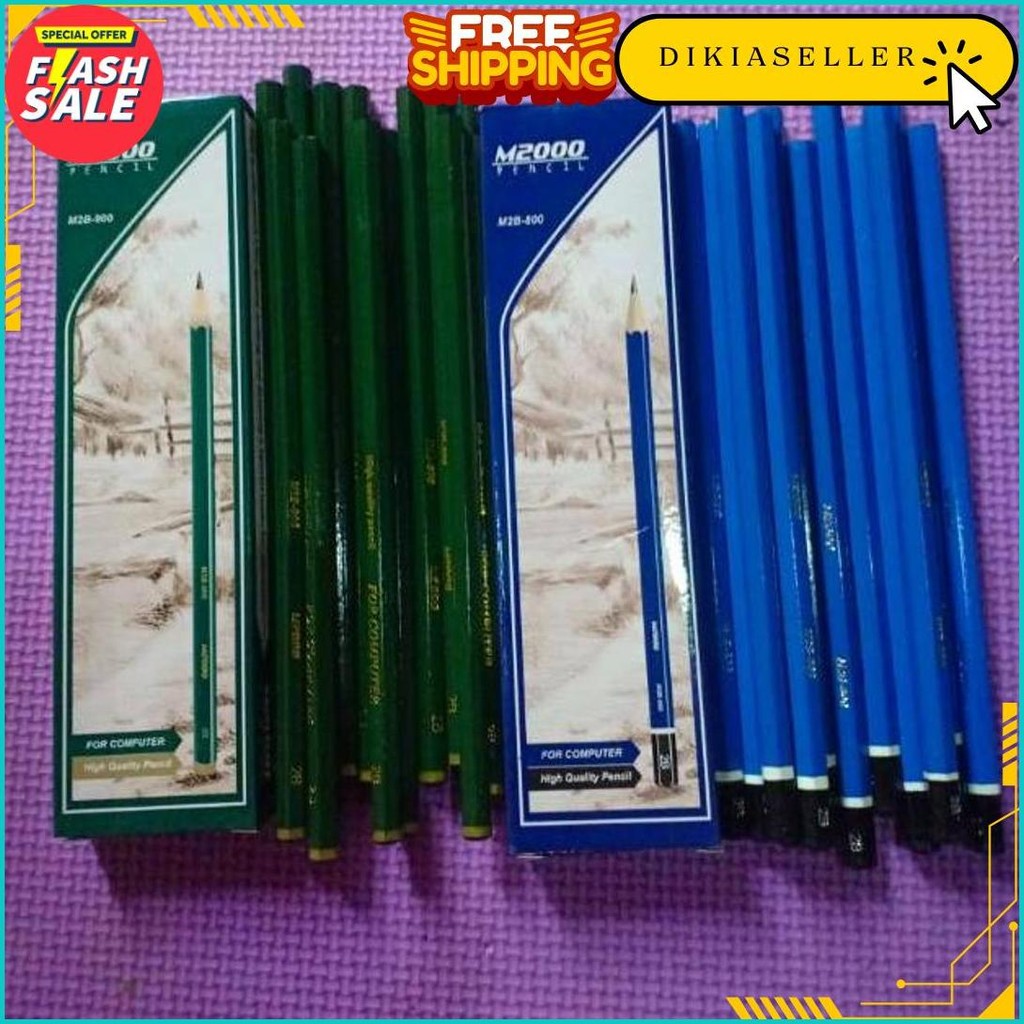 

(70Gr) 1Pak Pensil Kayu 2B M2000 Isi 12Pcs Original Produk