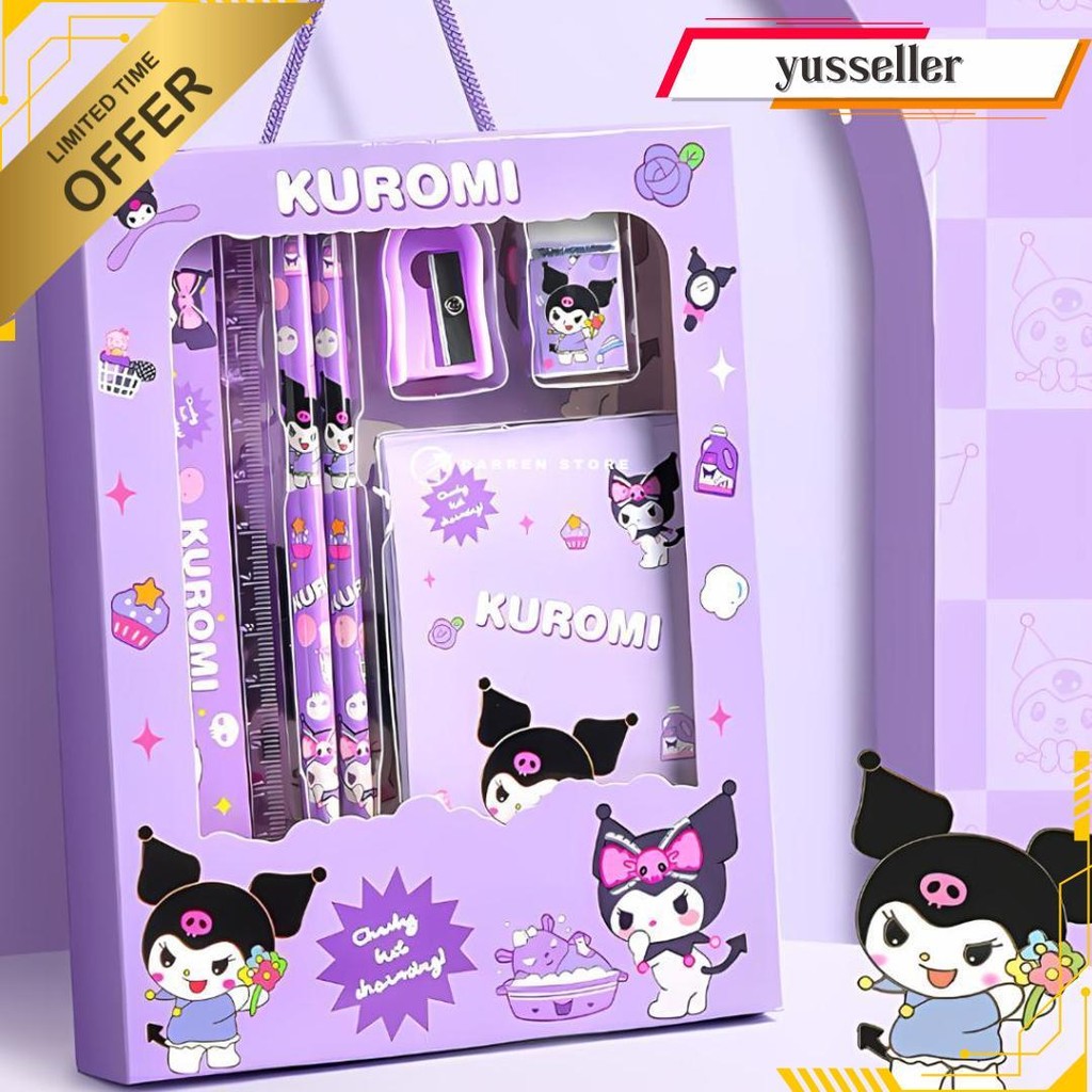 

Set Alat Tulis Anak Sekolah Karakter Sanrio 7 In 1 8015 Termurah Banget