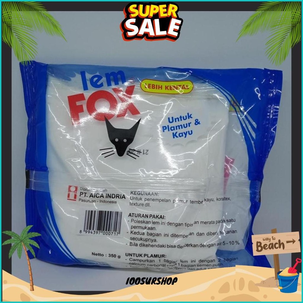 

Lem Fox 350 Gram Plastik 350Gram Lem Pvac Putih Fox 350 Gram / Lem Fox Biru Lem Kayu Fox Siap Kirim