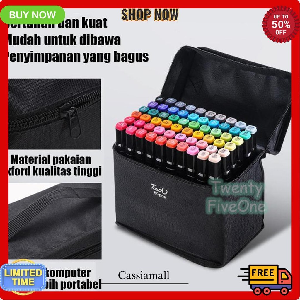 

120 Warna Touch Marker Sketsa Spidol Umum General Marker Set Animation Markers Pena Berujung Ganda Rd Bisa Cod