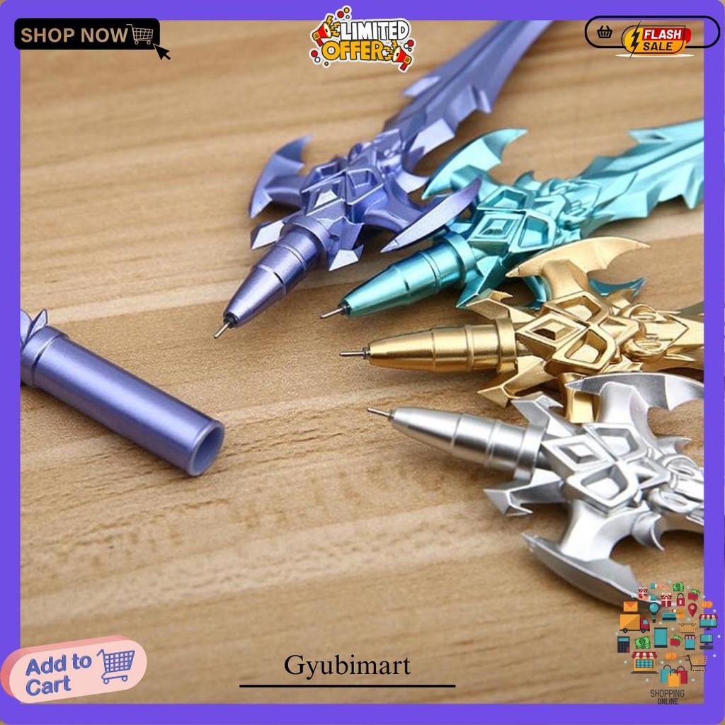 

Pen Pena Bolpen Ballpoint Stationery Atk Lucu Unik Model Pedang 966 Termurah Banget