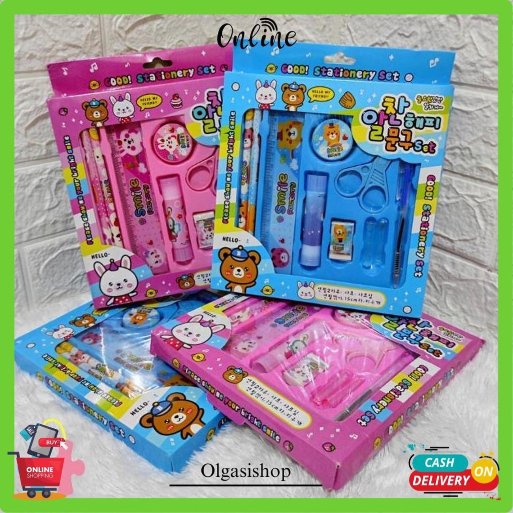 

Stationary Set - Souvenir Alat Tulis 8 Pcs Original Produk