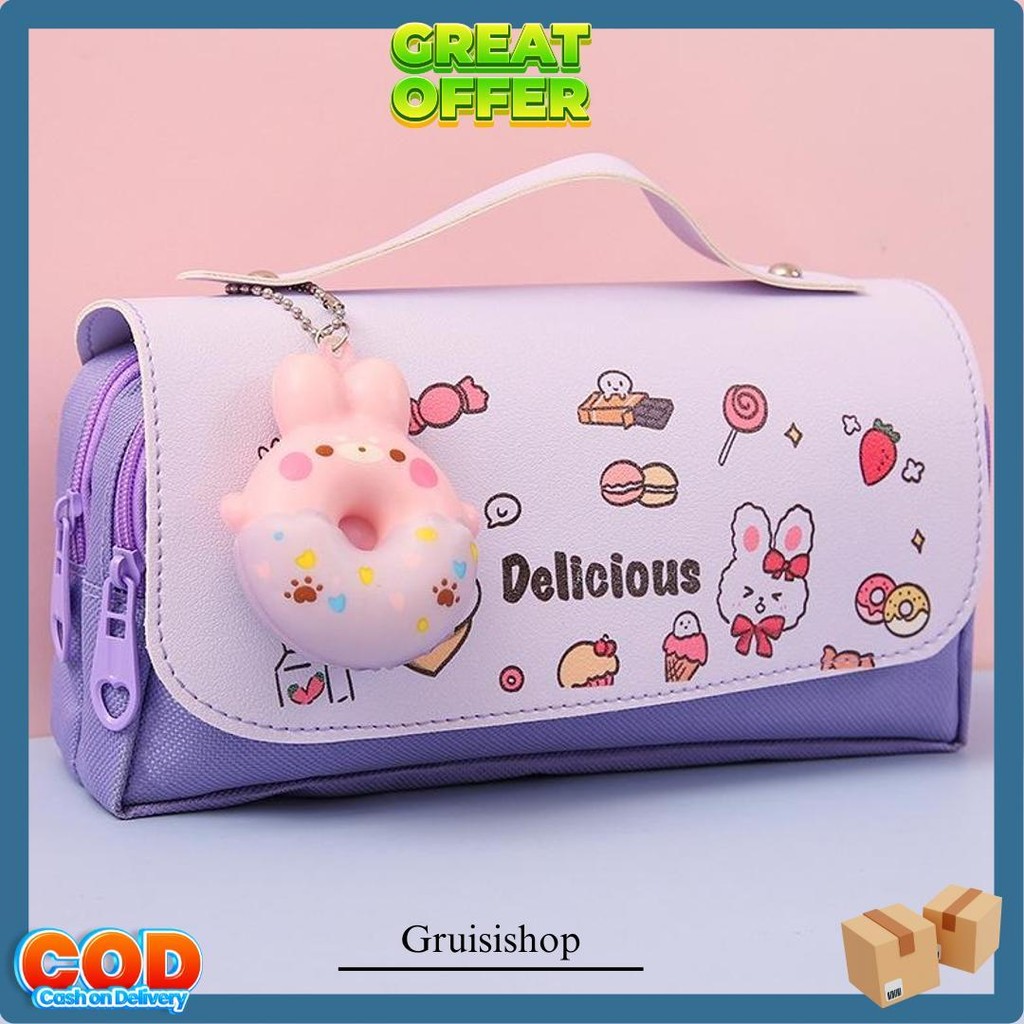 

Tas Pensil Kapasitas Besar Dengan Aksesori Stress Relief Bahan Tahan Air,Berbagai Pilihan Cod