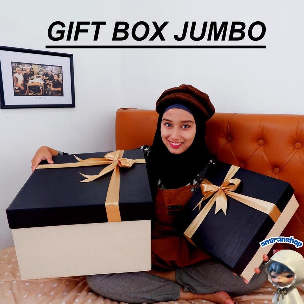 

Kotak Kado Berpita Jumbo / Bungkus Hamper / Packaging Hadiah / Hampers Box / Unik Goni Aestetic Cod