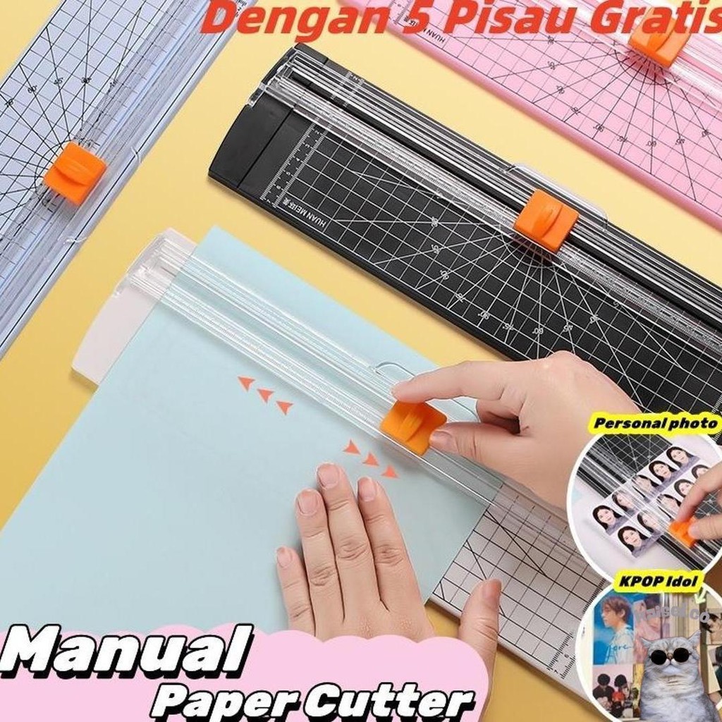 

Alat Potong Kertas Paper Cutter Paper Trimmer Kertas A4 Pemotong Kertas Portabel 12 Inci | Pemangkas Kertas Dengan 5 Pisau Pemotong Gratis Termasuk! Murah